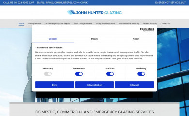 johnhunterglazing.co.uk screenshot