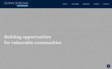 johnjordanfoundation.org screenshot