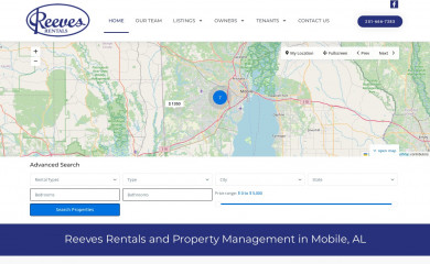 johnreevesrentals.com screenshot