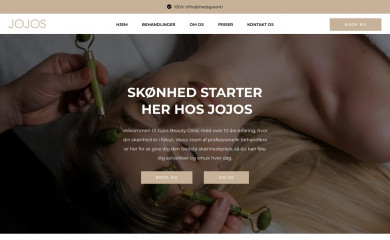 jojosbeautyclinic.dk screenshot