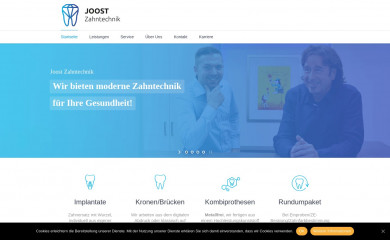 joost-zahntechnik.de screenshot