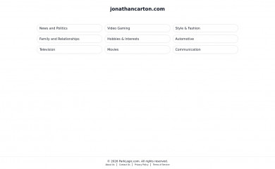 jonathancarton.com screenshot