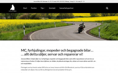 jonsonsbikes.com screenshot