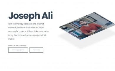 josephali.com screenshot