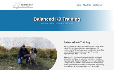 joshbalancedk9training.com screenshot