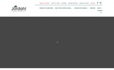 jordahlcustomhomes.com screenshot