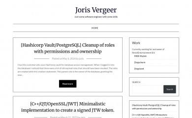 jorisvergeer.nl screenshot