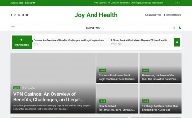 joyandhealth.net screenshot