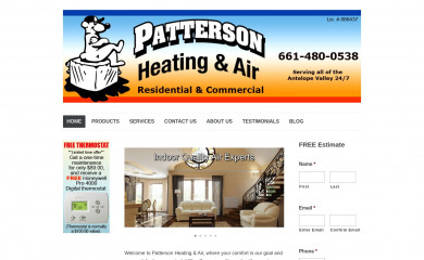 jpattersonair.com screenshot