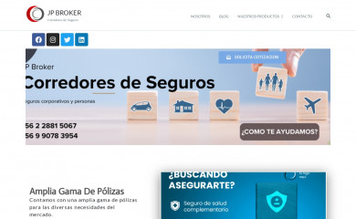 jpbrokerseguros.cl screenshot