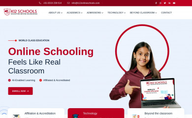 k12onlineschools.com screenshot
