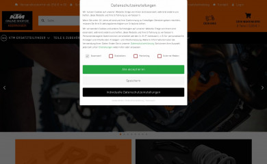 ktm-online-shop.de screenshot