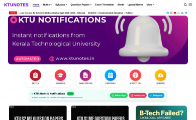 ktunotes.in screenshot