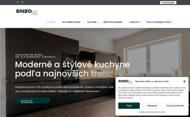 kuchyneenzo.sk screenshot