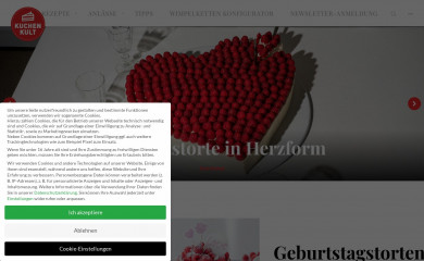kuchenkult.de screenshot