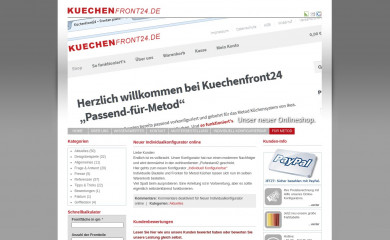 kuechenfront24.de screenshot