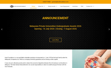 kuokfoundation.com screenshot