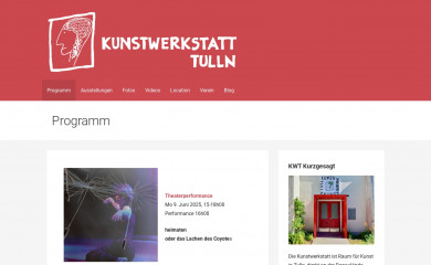 kunstwerkstatt.at screenshot