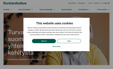 kuntarahoitus.fi screenshot