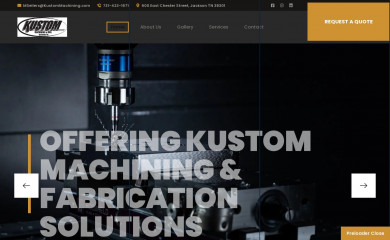 kustommachining.com screenshot