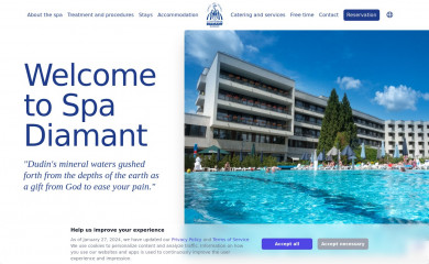 kupelediamant.sk screenshot