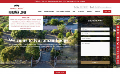 kurumanlodge.co.za screenshot
