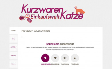 kurzwarenkatze.de screenshot
