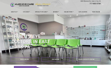 kuzoeyecare.com screenshot