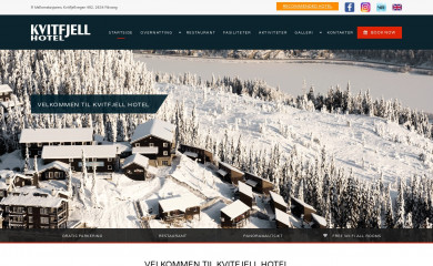 kvitfjellhotel.no screenshot