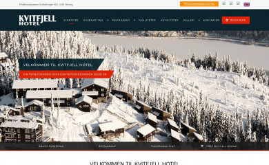 kvitfjellhotel.no screenshot