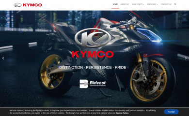 kymco.co.za screenshot