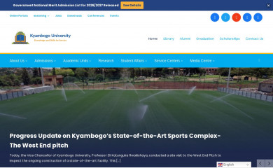 kyu.ac.ug screenshot