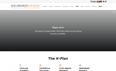 kzoo.edu screenshot