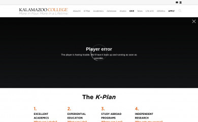 kzoo.edu screenshot