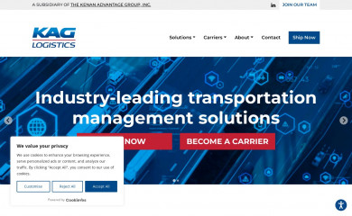 kaglogistics.com screenshot
