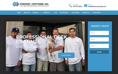 kaimanacoatings.com screenshot