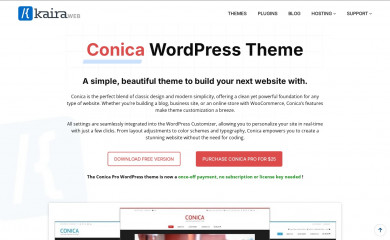 https://kairaweb.com/wordpress-theme/conica/ screenshot