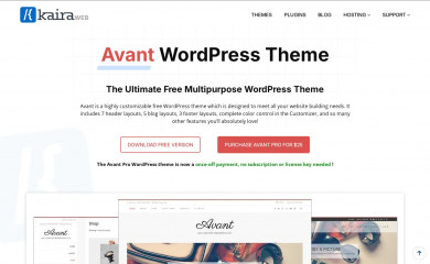 https://kairaweb.com/wordpress-theme/avant/ screenshot
