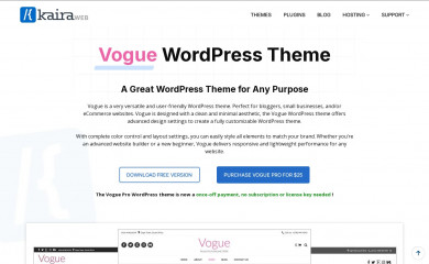 https://kairaweb.com/wordpress-theme/vogue/ screenshot