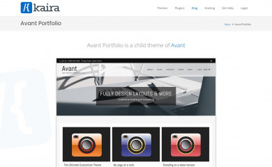 https://kairaweb.com/child-theme/avant-portfolio/ screenshot