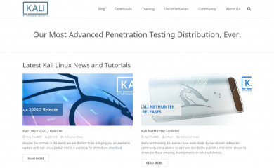 http://kali.org screenshot