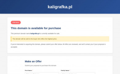 kaligrafka.pl screenshot