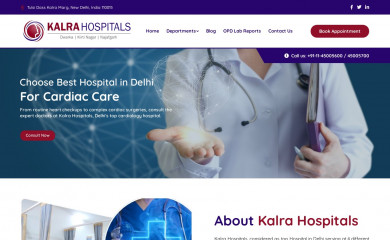 kalrahospitals.org screenshot