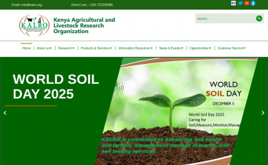 kalro.org screenshot