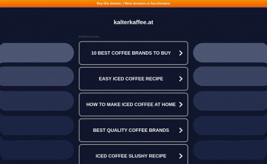 kalterkaffee.at screenshot