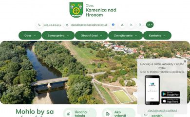 kamenicanadhronom.sk screenshot