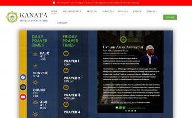kanatamuslims.ca screenshot
