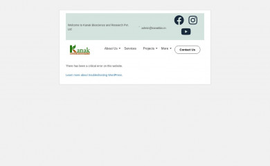 kanakbio.in screenshot