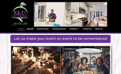 kanddcatering.com screenshot