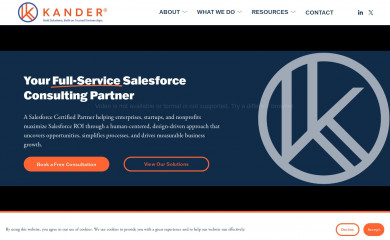 kanderconsult.com screenshot
